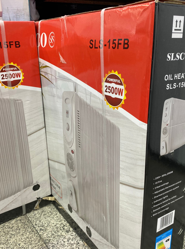شوفاژ برقی فن دار سلسکو ۱۵ پره مدل SLS-15FB SLSCO
