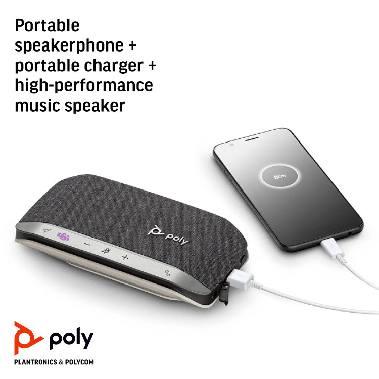 اسپیکر و گوشی هوشمند بلوتوث شخصی پلی Poly مدل Sync 20+ USB-A