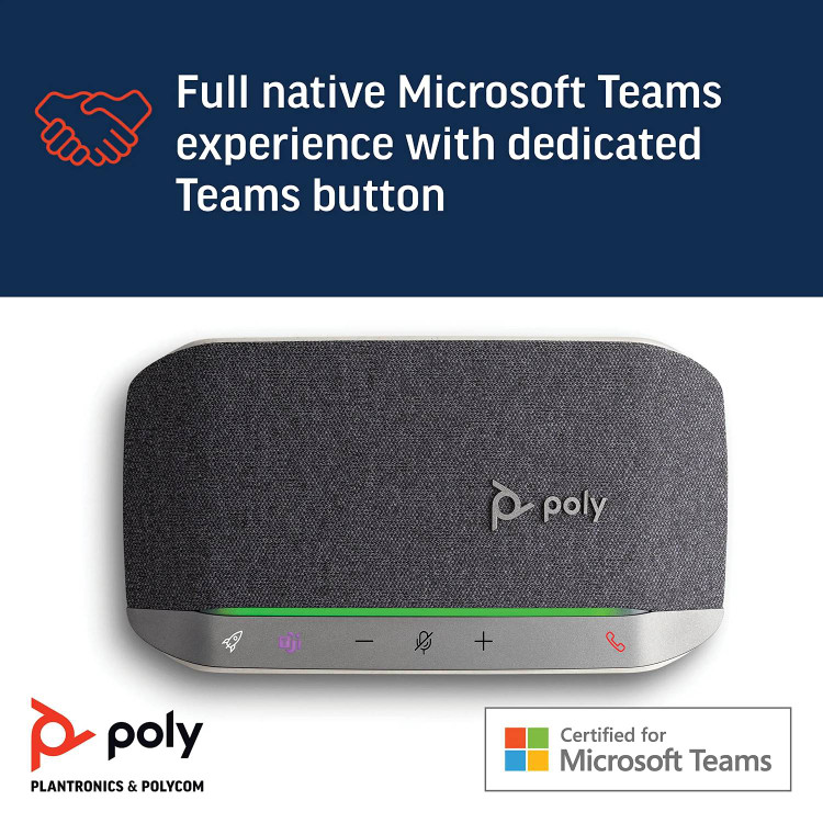 اسپیکر و گوشی هوشمند بلوتوث شخصی پلی Poly مدل Sync 20+ USB-A